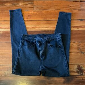 J Brand Women’s Black Skinny Jeans with Glitter Side Seam Size: 32